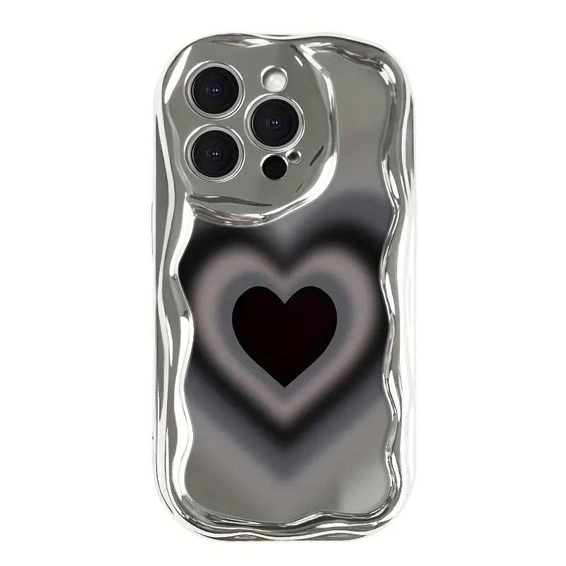 Electroplated Cream Wave Soft Smartphone Casing - Wear-Resistant, Breathable, Heat-Resistant, Dustproof Handheld Cellphone Case for Phone 11,12,13,14,15,16 Plus Pro Promax,X,XS,XSMAX,17,17pro,17promax,Air High-End Accessory