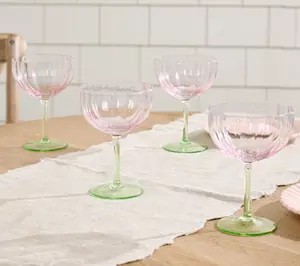 Ode to Color by Lori Weitzner S/4 Petal Glasses Ode to Color by Lori Weitzner S/4 Petal Glasses