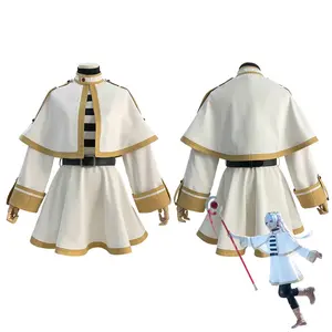 Frieren Mage Elf Cosplay Costume Beyond Journey’s End Inspired Outfit Summer Plain Design Soft Breathable Fabric Perfect for Conventions & Anime Events - Elegant, Lightweight