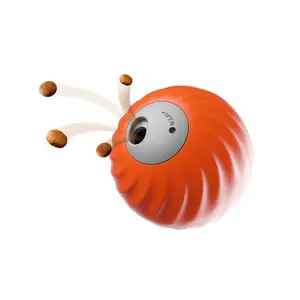 Auto-Interactive Bounce & Treat Ball – Rechargeable Moving Treat Dispenser, Smart Tap Reactivation, Adjustable Treat Flow