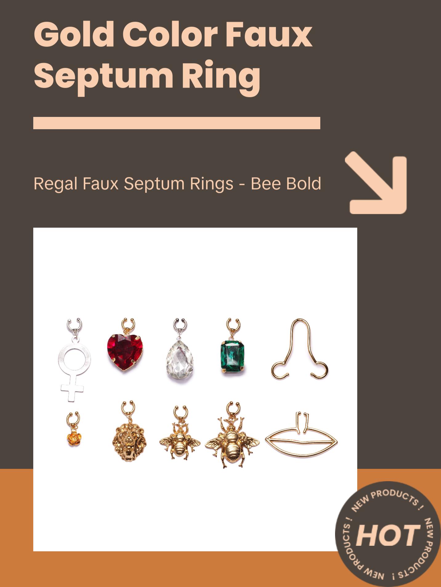 faux septum rings