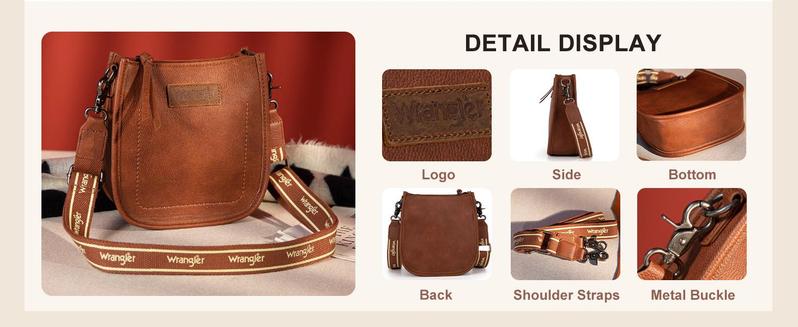 Wrangler Small Crossbody Bags for Women with Adjustable Strap