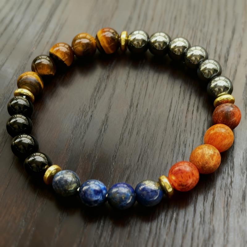 1pc Money Attraction Bracelets for Women Men Tiger Eye Beaded Natural Stone Attracts Wealth Crystal Good Luck Beads Bracelet Gift