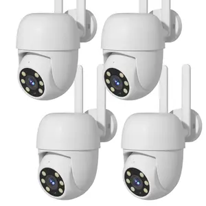 【camoon 2K FHD Home Smart WiFi Security Camera】BT/WiFi Connection, 360° PTZ Panorama HD, Color Night Vision, Motion Detection, Two-Way Audio, Auto Tracking, Siren Alarm, 2.4G WiFi, SD Card/Cloud Storage