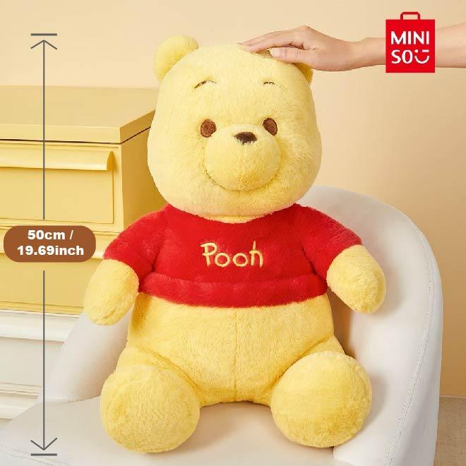 【Holiday Gift】Disney Winnie the Pooh Basic Series Sitting Plush Doll 31.5inch/19.69inch, Adorable Classic Character Stuffed Toy, Suitable Gift for Women & Fans, Holiday & Holiday Haul & New Year