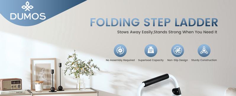 Step Ladder Iron Step Stool with Non-Slip Pedals and Handrails Portable Heavy Duty Steel Ladder for Kitchen Garage and Outdoor Use Step Ladder Iron Step Stool with Non-Slip Pedals and Handrails Portable Heavy Duty Steel Ladder for Kitchen Garage and Outdoor Use