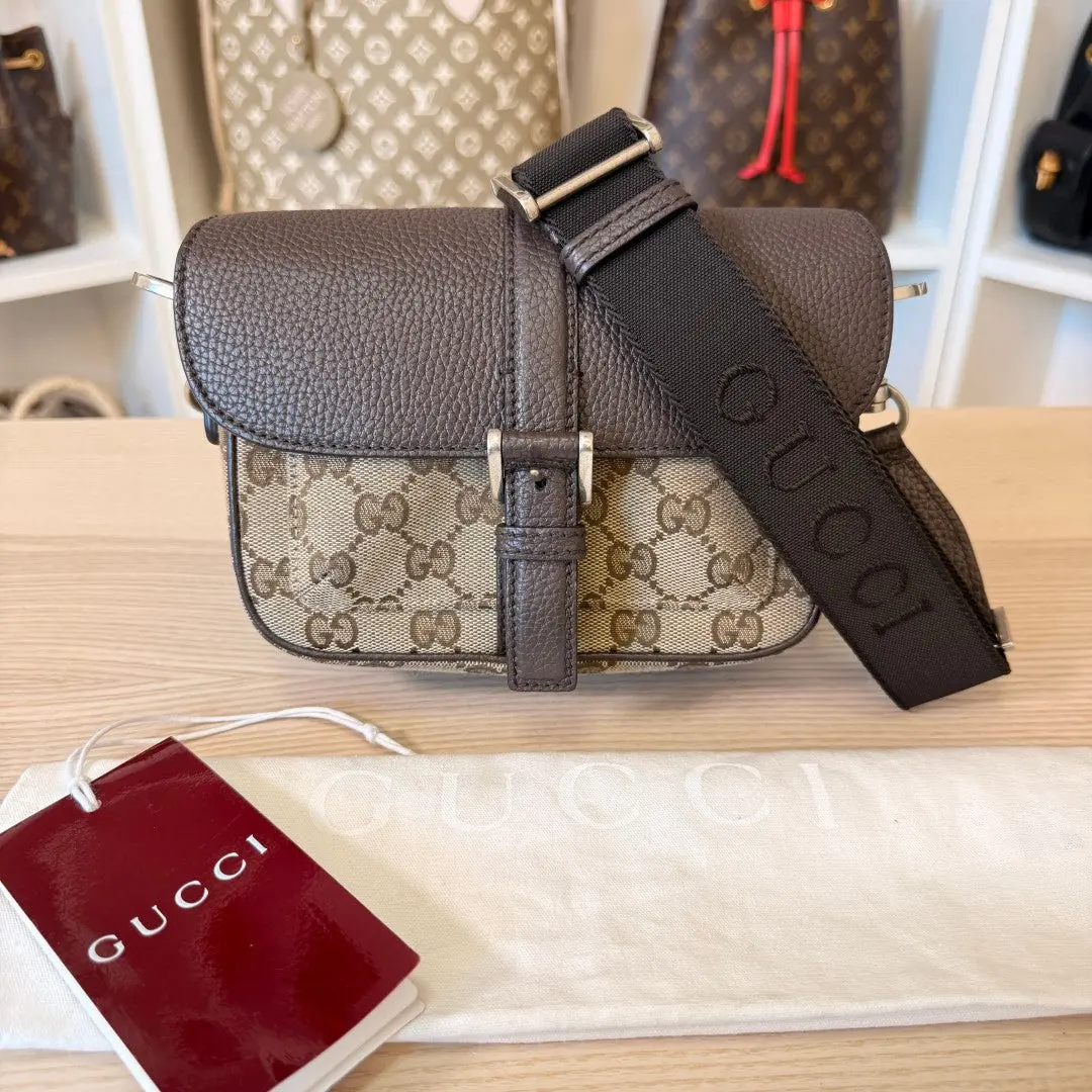 Pre-owned GUCCI Canvas Shoulder Bags Monogram Mini Crossbody Bag