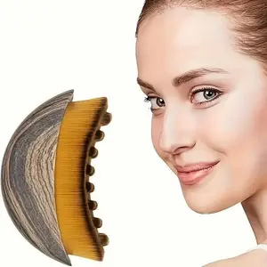 Lymphatic Contour Face Brush for Jawline & Chin Sculpting – Dry Brushing Massager for Lymphatic Drainage & Facial Fatigue Relief,  Ergonomically Designed to Fit The Skin Precisely