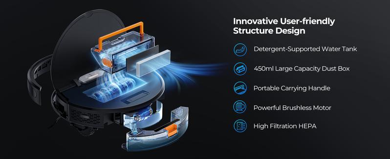 Laresar 3-in-1 Self-Charging Robot Vacuum Cleaner & Mop,4500Pa Strong Suction Carpet  Auto-boost Robotic Vacuum Cleaner, Self-Charging, Remote Control, Anti-Collision and Boundary Strips Smart robot  vacuum Durable Powerful, Valentine's gift