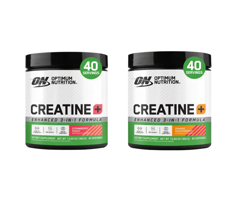 Optimum Nutrition CREATINE+ Bundle | STRAW PEACH & PASSION FRUIT, 0.79 lbs