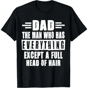 "Bald & Proud Dad" Father's Day Humor Shirt - Funny Hair Loss Cotton Gift