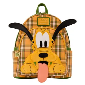 Loungefly Disney Pluto 95th Anniversary Plaid Mini Backpack