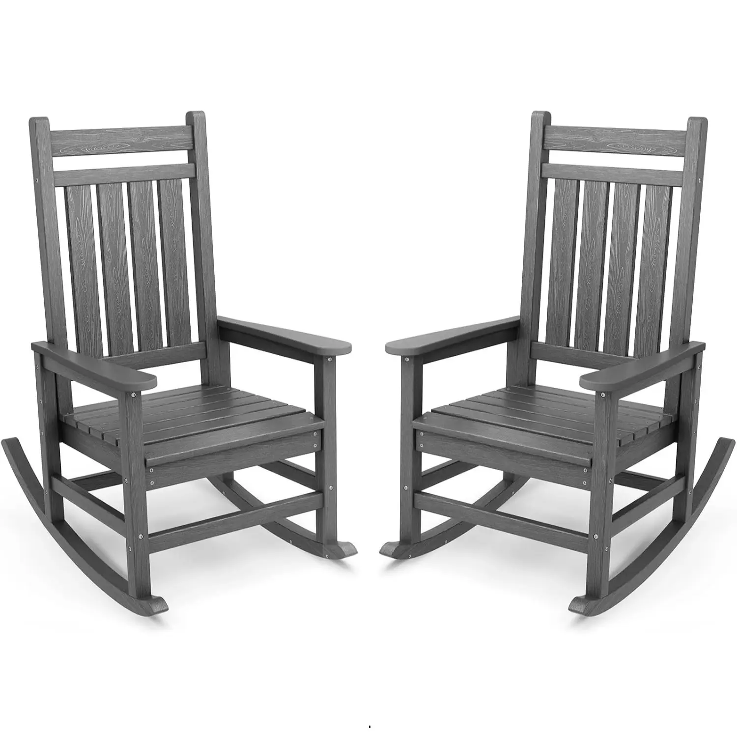 Rocking Chair Set of 2 -Grey