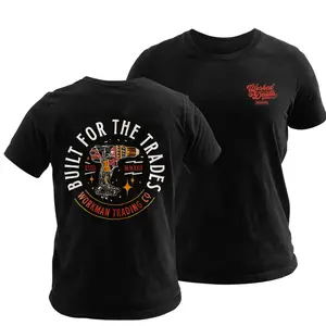 Built For The Trades T-Shirt, Power Drill Tradesman Graphic Tee, Blue Collar Worker Shirt, Construction Worker Workwear Tee, Soft Cotton Blend Workman Shirt