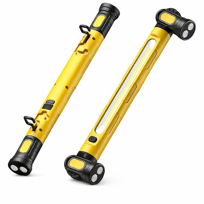 3000LM Under Hood Work Light Bar, Magnetic Rechargeable LED Light with Hook, Cordless Mechanic Work Light for Auto Repair Garage