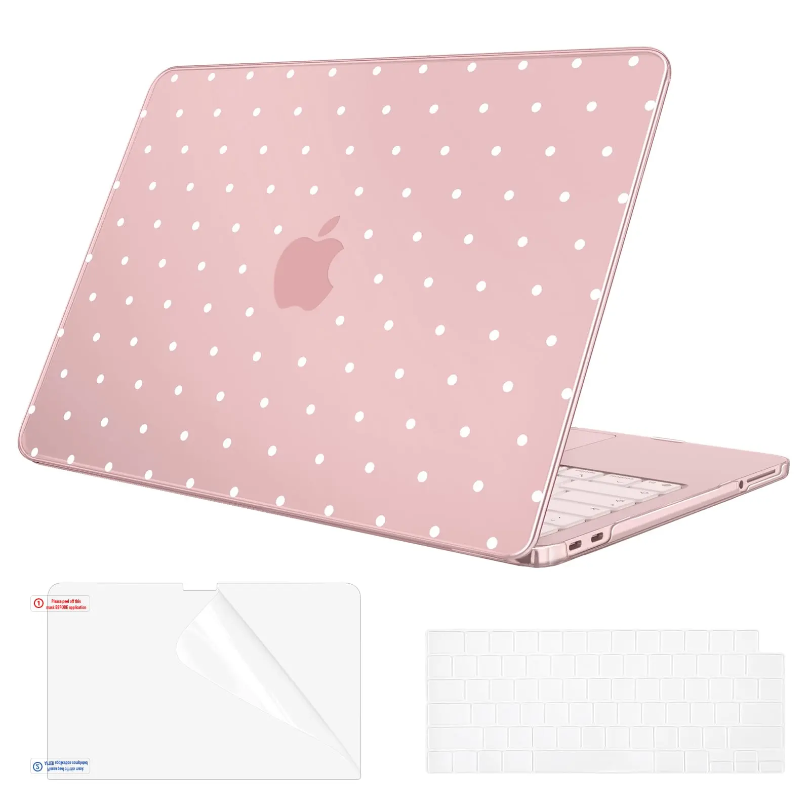 Fintie Full-Edge Laptop Protective Case for MacBook Neo 2026, with Clear Keyboard Cover and Screen Protector, Ultra-Thin Lightweight Plastic Snap-On Cover and Vented Bottom - [No MacBook Included]