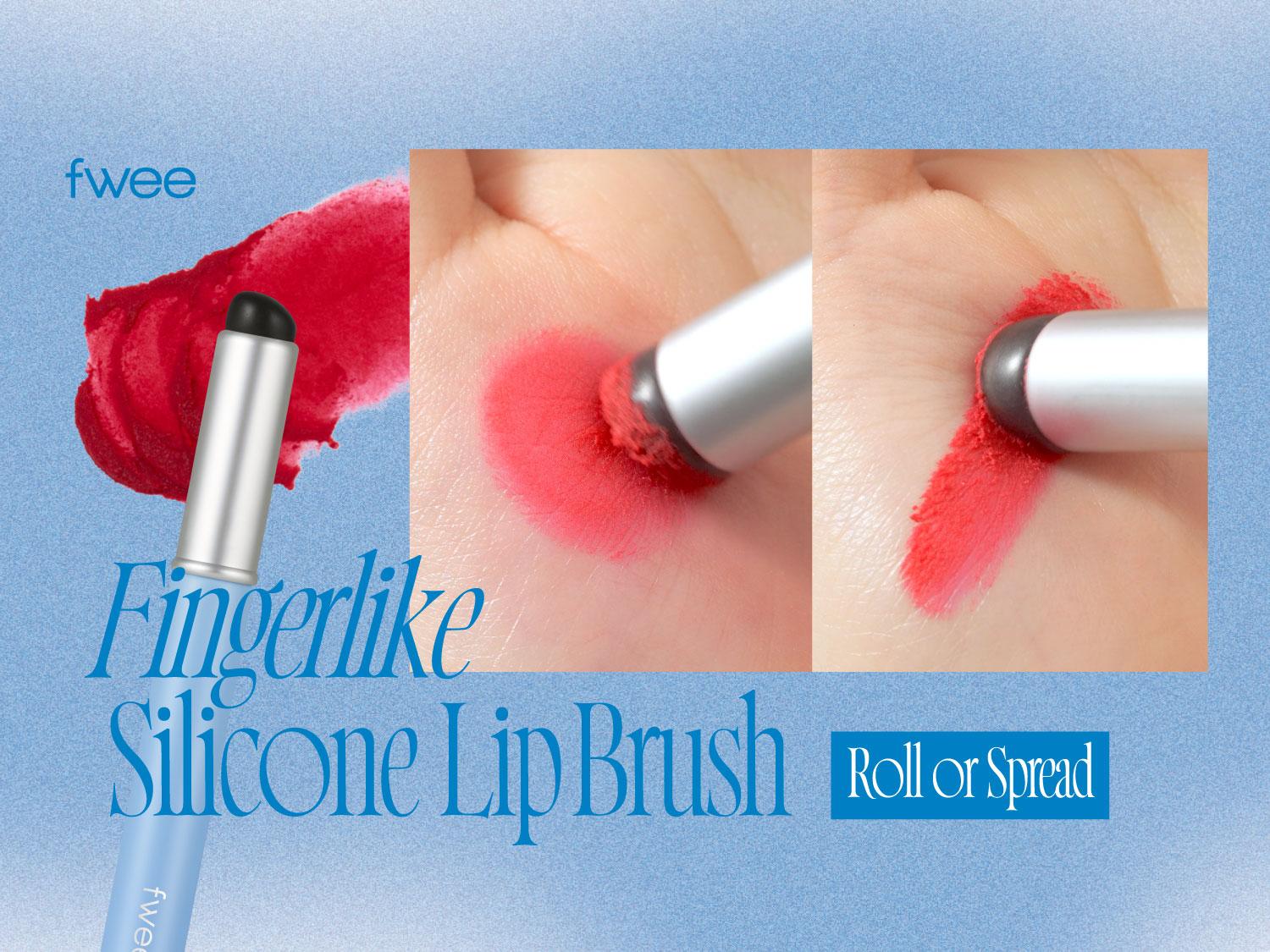 fwee Fingerlike Lip Brush (Silicone) | Silicone tip, Directly transfers product onto lips | portable and easy to clean