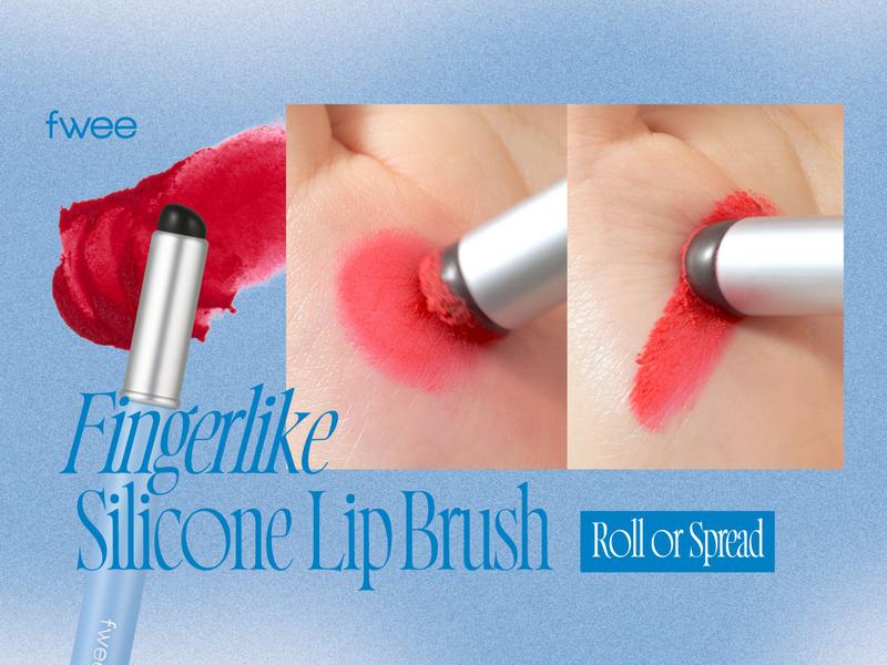 fwee Fingerlike Lip Brush (Silicone) | Silicone tip, Directly transfers product onto lips | portable and easy to clean