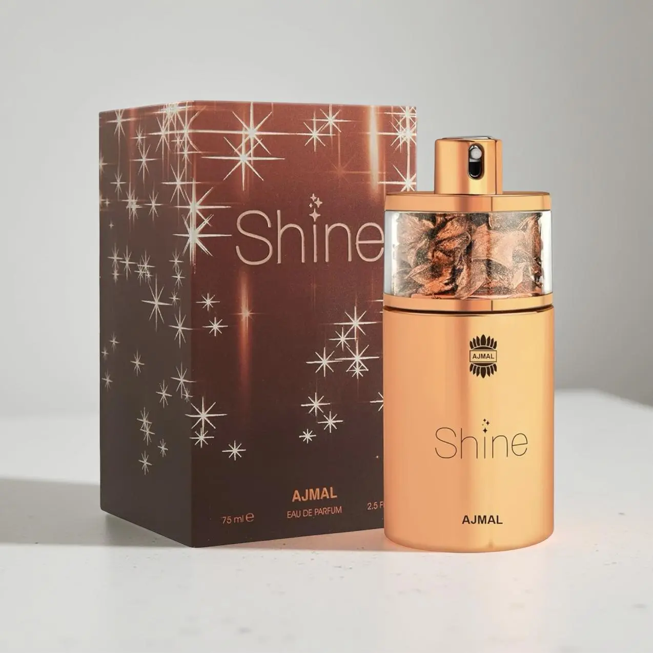 Ajmal Shine Eau de Parfum (EDP) Fruity Women's Fragrance for Women - Long-Lasting Fresh Floral Perfume with Pomegranate, Strawberry, Peony, 75ml (2.5 fl oz) - Elegant Daily Wear Fragrance for Damp Skin Use