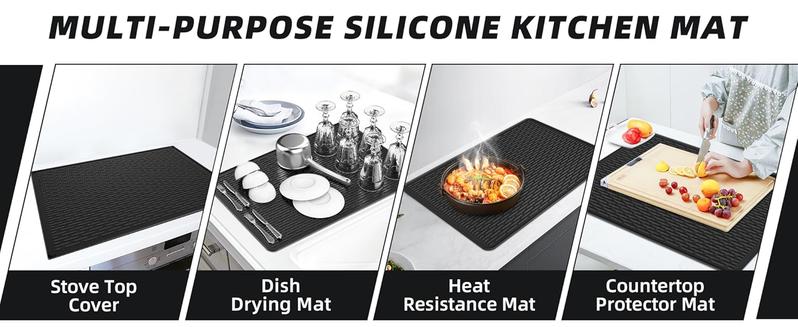 Stove Top Covers for Electric Stove, Silicone Stove Cover Mat - 28"x 20" Ceramic Stove Guard Stove top Protector, Heat Resistant Cook top Cover-Mother's Day gift for mom.