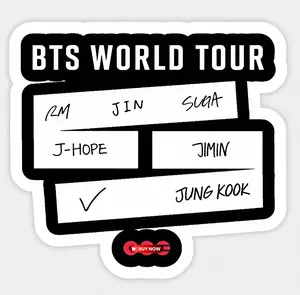 K-Pop Comeback 2026 Sticker, World Tour Concert Fan Art, Idol Music Collectible Gift