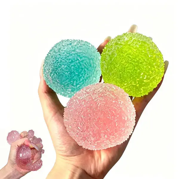 Solid Gel Squishy Stress Balls (18+), Squishies Toys, Colorful Squishy Stress Relief Toys, No Extra Fillings, Anxiety Relief Products, Quirky Gifts for Sensory Activities, Easter Basket Stuffers, Relaxation