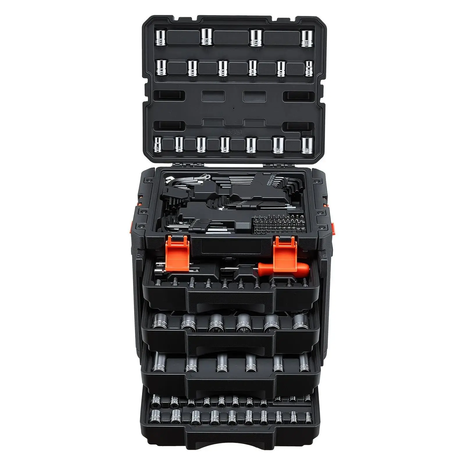 【Auction】VEVOR Mechanics Tool Set,230-Piece Mechanic Tool Kit1/4 in3/8 inand 1/2 in DriveSAE and Metric Socket SetWrenchesScrewdriver BitsAccessoriesand Storage Casefor Automotive RepairCar ToolsTool Kit Set, Father's Day Gifts, All-In-One Tool Kit