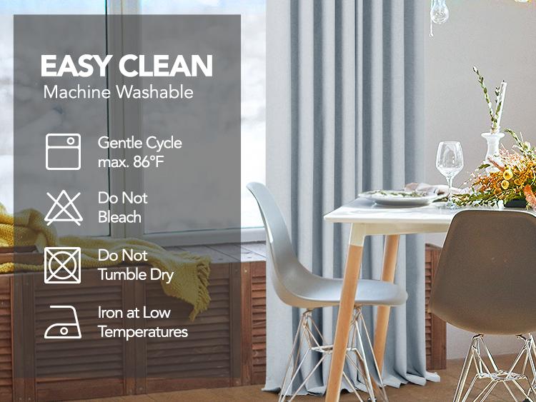 Deconovo Blackout(100%) Curtains 2 Panels,Faux Linen Grommet Total Blackout Curtain, Thermal Insulated Room Darkening Drapes for Living Room Deconovo Blackout(100%) Curtains 2 Panels,Faux Linen Grommet Total Blackout Curtain, Thermal Insulated Room Darkening Drapes for Living Room