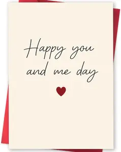 Elegant Anniversary Card Gifts for Couple Special Anniversary Card to Husband and Wife Valentine's Day Gifts Wedding Cards for Boyfriend Girlfriend Men Women 5.3 x 8 in Folded with Red Envelope