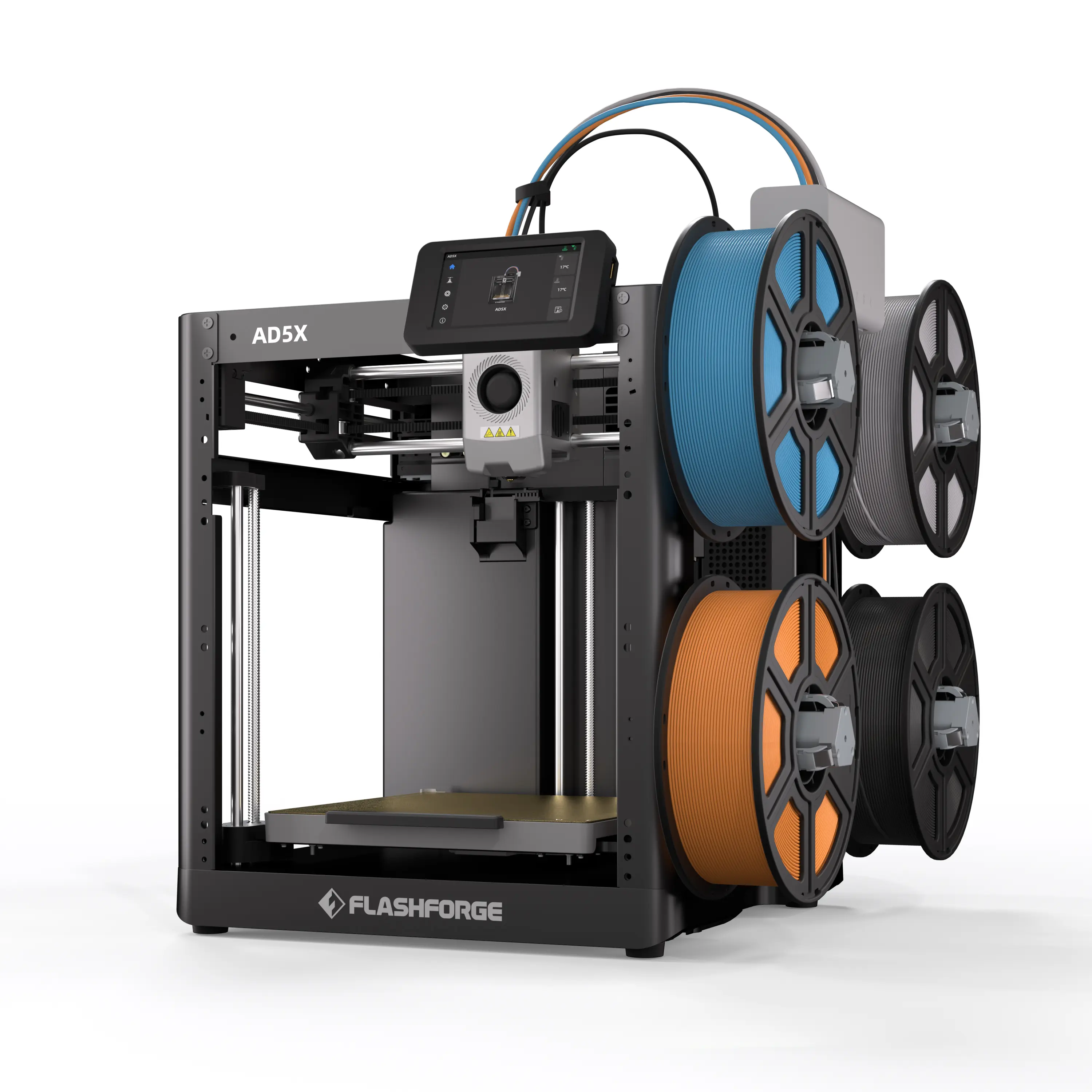 Flashforge AD5X 3D Printer - Multi-Color, 600mm/s High Speed, Equipped with Display Screen, 1 Count, Black, Includes Life-Long Technical Support (TikTok Shop Back to School),back to school,back to school haul