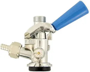 Taprite D-Style Keg Coupler | Sanke Keg Beer Tap | PRV | Gas Barb Included