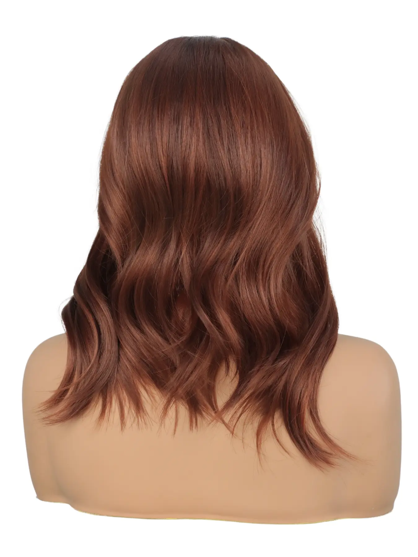 NEW TAG ! Queen\'s Choice Short Hair Spiral Curly Wig Dark Brown Red Highlight MACA BAKA Ella Auburn Red Layered Short Ombre Highlight Lace  main image 2