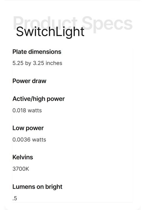 SwitchLight - Illuminated Light Switch Cover Plate, Integrated LED Nightlight by SnapPower
