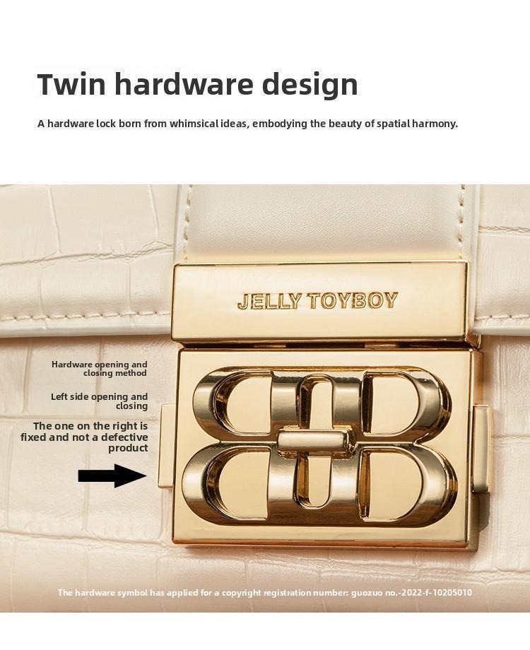 Jelly toy boy Harmonica Bag - Crossbody Bag, Chain Bag, Handbag, Shoulder Bag, versatile for Daily use, lightweight for commuting and business, Spring/Summer 2026 New style