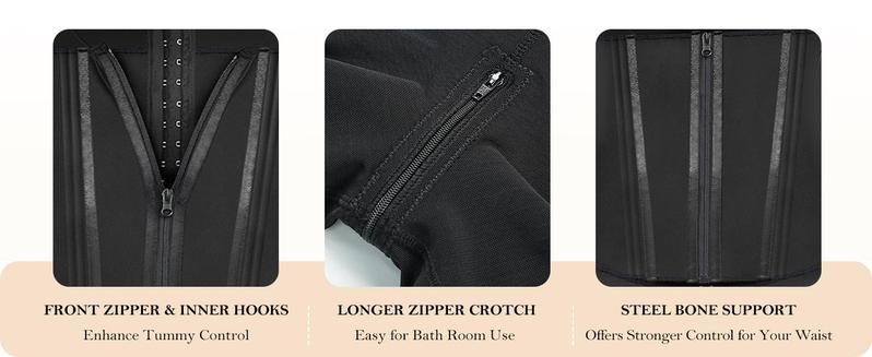 YIANNA Overbust Fajas Colombianas Moldeadoras Shapewear for Women Tummy Control Body Shaper Girdles Waist snatched Garment