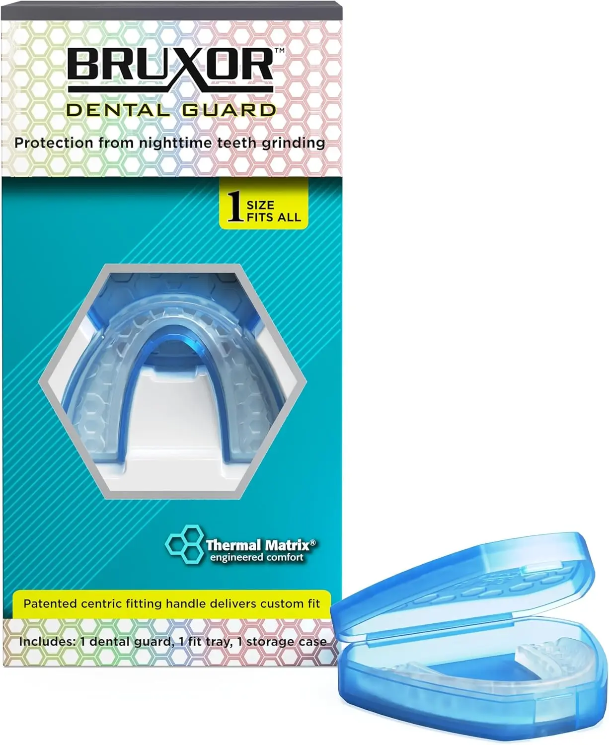 Dental Guard – Custom-Fit Mouth Guard for Grinding Teeth at Night – Night Mouth Guards for Sleeping with Jaw Comfort – Easy & Secure Fit for Nighttime Enamel Protection (Clear, 1 Count)