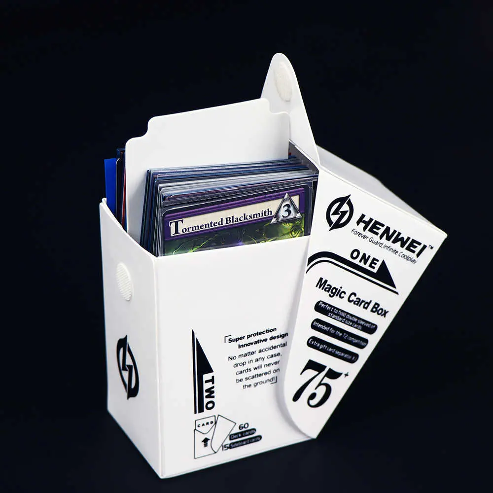Auto Lifting Trading Card Deck Box, Universal for Pokemon TCG MTG All  Trading Card Games,Storage Box - TikTok Shop