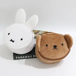 Cartoon Miffy Cosmetic Bags Kawaii Anime Handheld Collision Avoidance Camera Multi Functional Sundries Cartoon Storage Bag Gifts