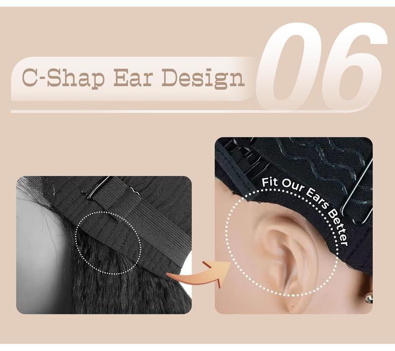 Wavymy Wear Go Minimalist Brown Highlights Water Wave Glueless 6x4 Closure Lace Long Wig Beginner Friendly