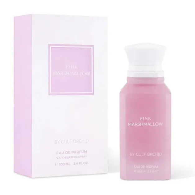 GULF ORCHID Pink Marshmallow Eau de Parfum, Sweet Vanilla & Marshmallow Scent, 100ml Long-lasting Daily Wear EDP Fragrance for Women, Daily Wear Perfumes
