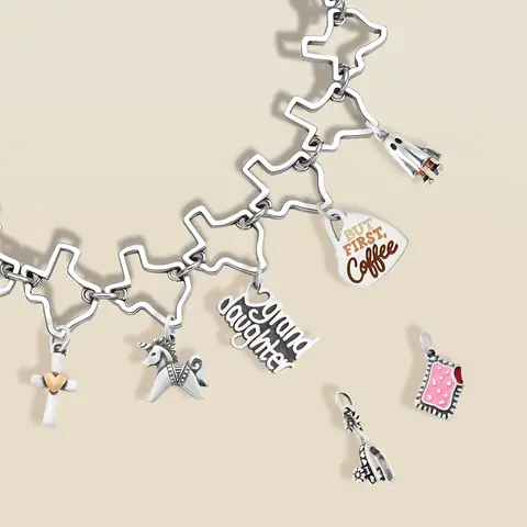 JA Jewelry Multi-Element Fun Copper Charm Pendant - Versatile Female Adult Fashion Accessory, DIY Bracelet/Necklace Component, Exquisite Holiday Gift