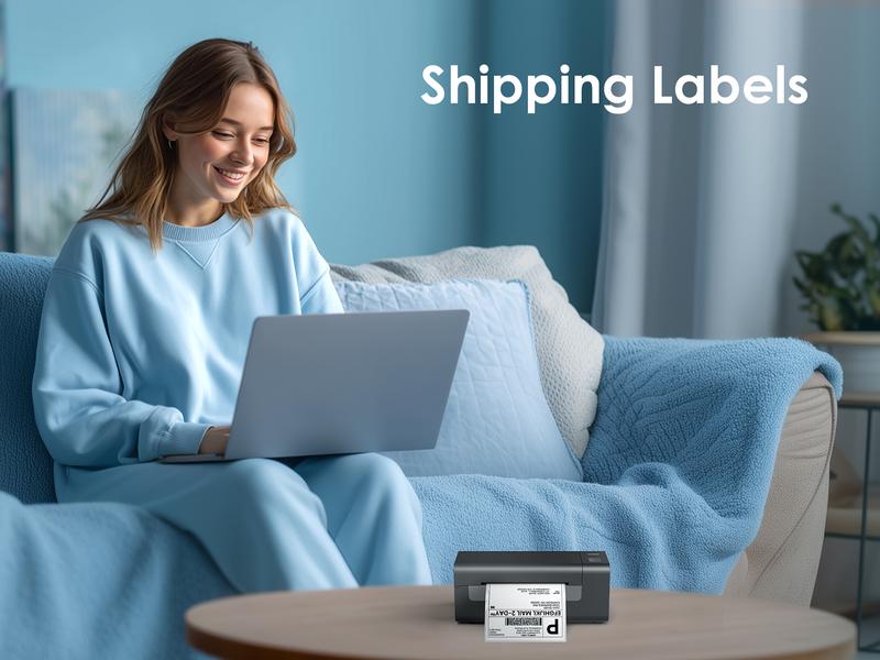 Bluetooth Shipping Label Printer 4x6 Thermal Wireless Inkless Label Printer Universal Multi-Platform Adapter for IOS, Android,macOS,Windows – Compatible with Major platform,Widely Used for Amazon, Ebay, Shopify, Etsy, USPS,Aliexpress,Temu Usb Flash Drive