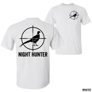 Pheasant Night Hunting T-Shirt – Night Hunter Pheasant Crosshair Graphic Tee, Upland Bird Hunting Shirt, Game Bird Hunter Outdoor Lifestyle Apparel for Men and Women