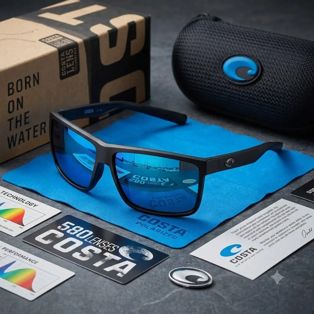 Full Box Costa Del Mar Rinconcito Polarized Sunglasses UV Protection Sport Fishing Driving Outdoor Shades Men Women