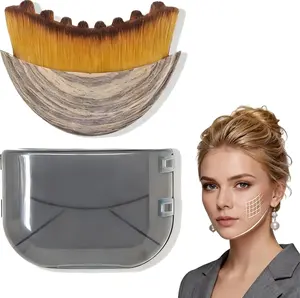 New Lymphatic Contour Face Brush - Dry Brushing Face Massager for Lymphatic Drainage, Chin & Jawline Sculpting - Ergonomic Skin Fit Design to Reduce Puffiness, Relieve Fatigue