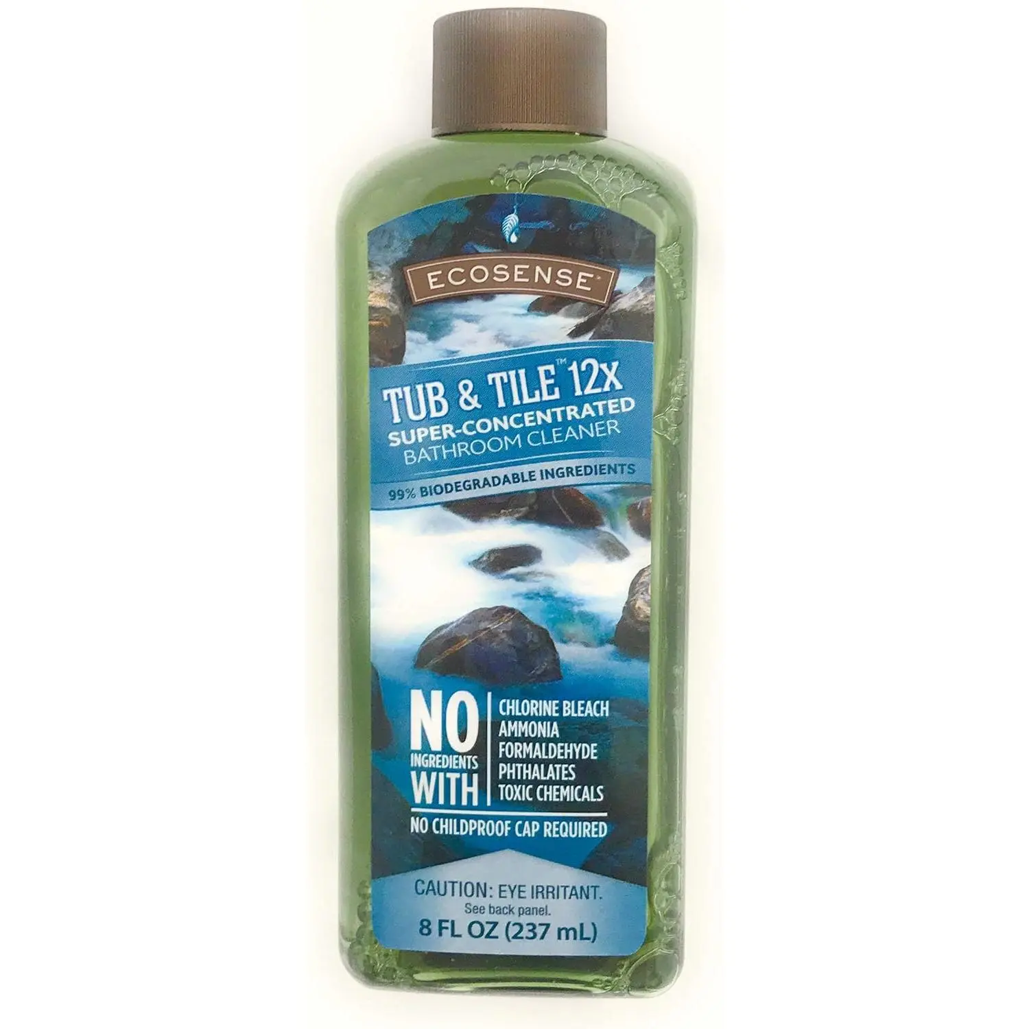 Ecosense 12X Super Concentrated Tub and Tile Household Cleaning Soap, Lemon-Scented Spray Bottle Bathroom Cleaner with Bottles