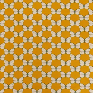 Bee Haven Fabric Collection - Cabbage Butterfly Medium Gold