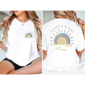 Retro Sun Shine On My Mind Shirt, Oversized Tshirt, Summer T Shirt, Vacation T Shirt, Beach T Shirt  Crewneck