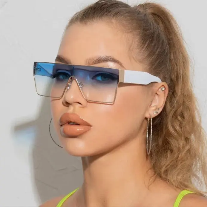 Square Metal Frame Sunglasses - Unisex Hip-Hop Style, European Look Fashion Eyewear, Unisex Wear