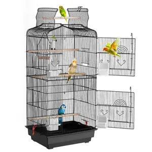 VEVOR Bird Flight Cage 39 in Hanging Metal Parakeet Cage for Cockatiels Parrot